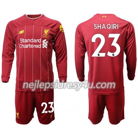 Fotbalové dres Liverpool Shaqiri 23 Dětské Domácí 2019/20 Dlouhý Rukáv